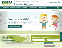 Tablet Screenshot of dkvseguros.com